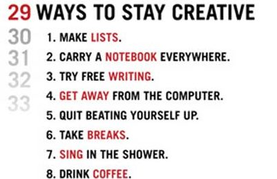 29 Ways To Stay Creative