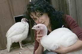 Karen Dawn & Rescued Turkeys