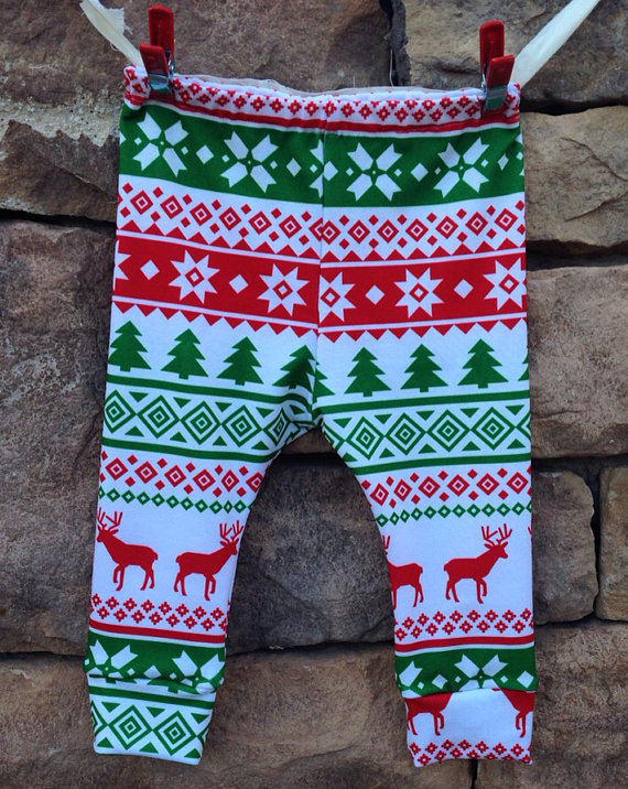Christmas Leggings, unisex, custom fit for your little one, $25 @etsy.com/shop/littlenuggetrepublic