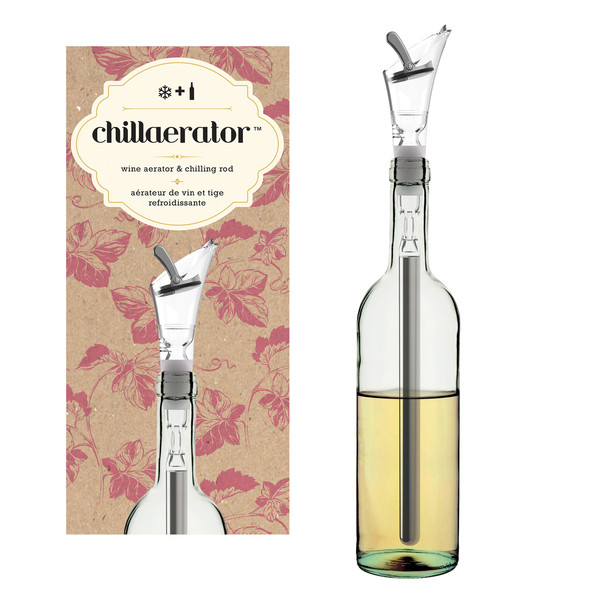 Chillaerator Wine Aerator & Chilling Rod $24 @moderntribe.com