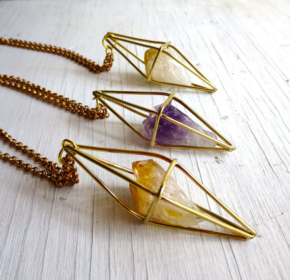Citrine Necklace by Chaseandscout, $110 @etsy.com