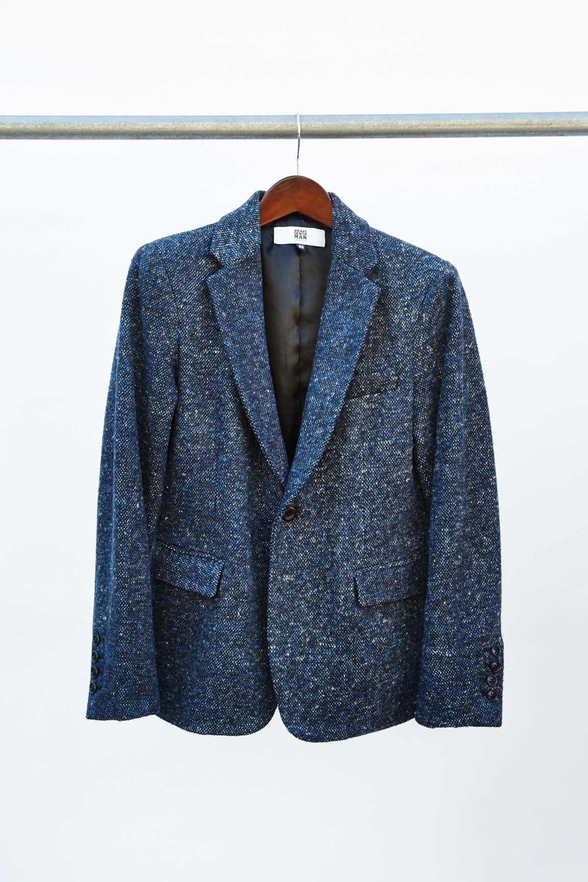 Fleeced Tweed Blazer, $570