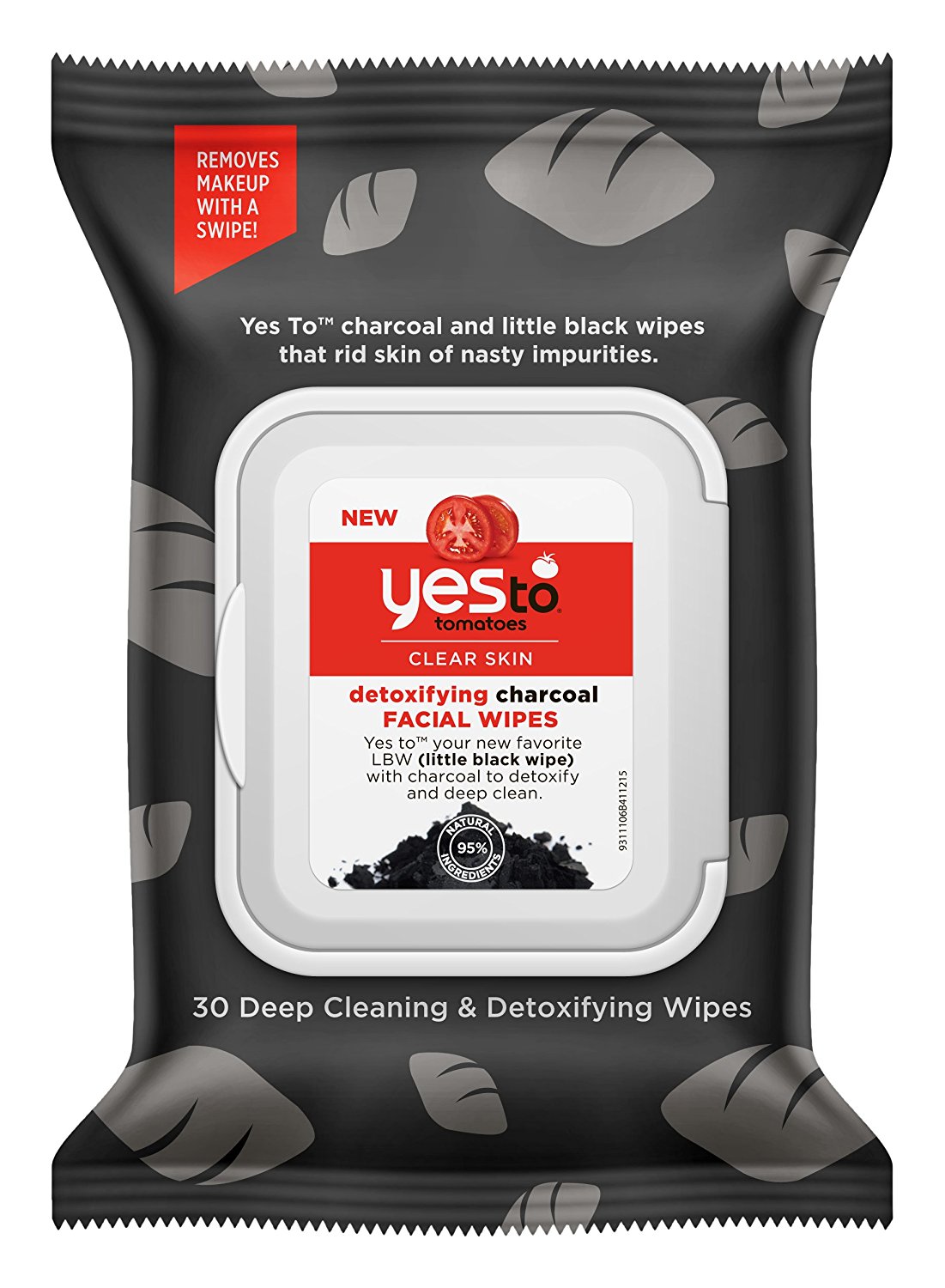 Yes to Tomatoes Detoxifying Charcoal Facial Wipes 