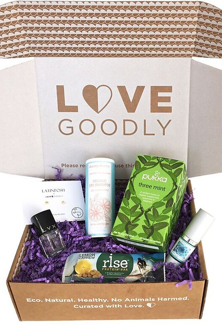 All natural, vegan beauty iems in Love Goodly boxes!