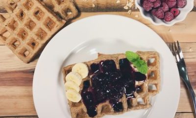The Best Gluten and Dairy Free Waffle & Blueberry Sauce Recipe