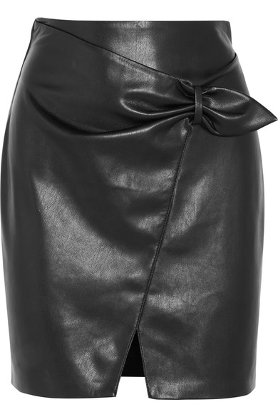 NANUSHKA Cascade faux leather mini skirt, $340 @netaporter.com