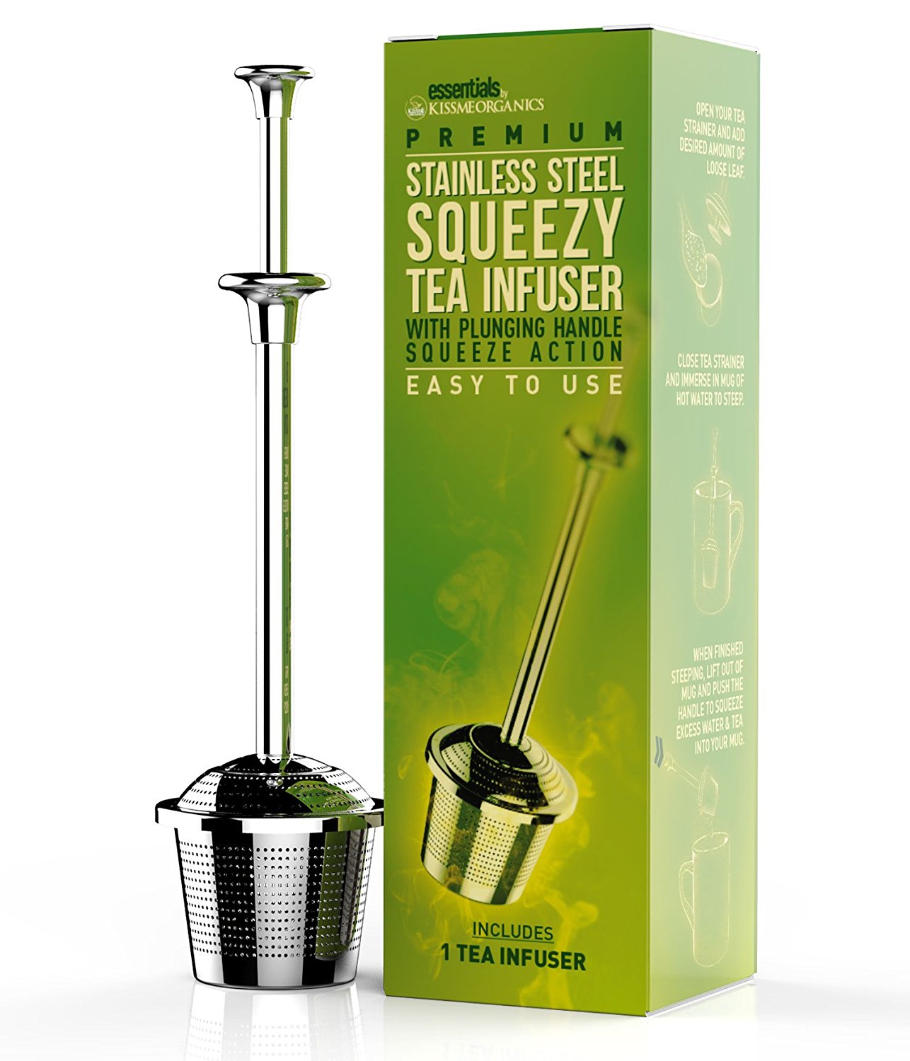 Kiss Me Organics Squeezy Tea Infuser, $14.95 @amazon.com