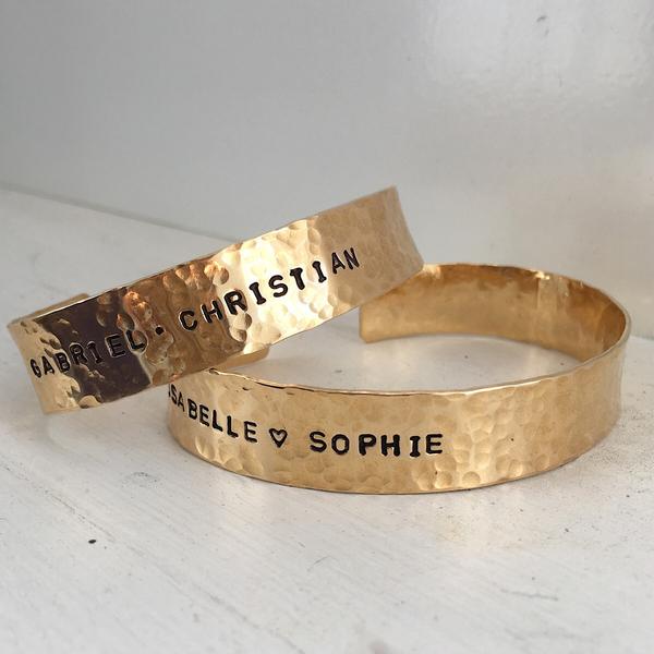 Personalized Cuff Bracelet, $75 @isabellegracejewelry.com