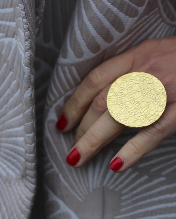 My Story Statement Ring Made From Recycled Metals, $274 @shieldmaid.se