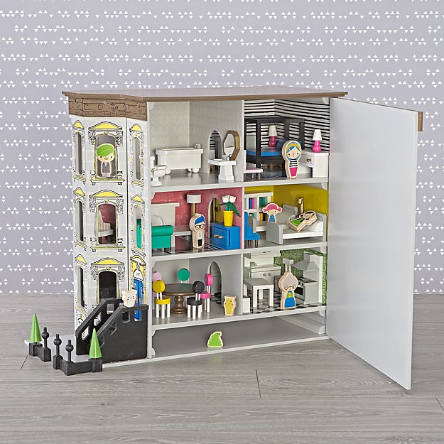 Brownstone Dollhouse Deluxe Set, $277 @landofnod.com