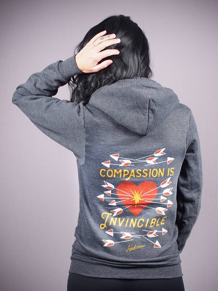 Compassion Is Invincible Hoodie $55 @herbivoreclothing.com