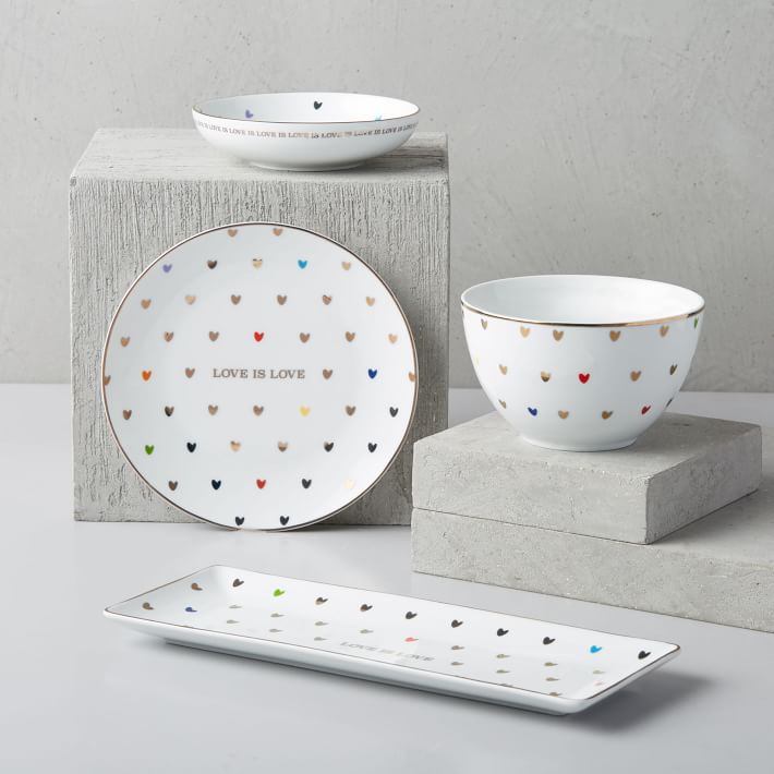 Love is love dinnerware, $12-50 @westelm.com