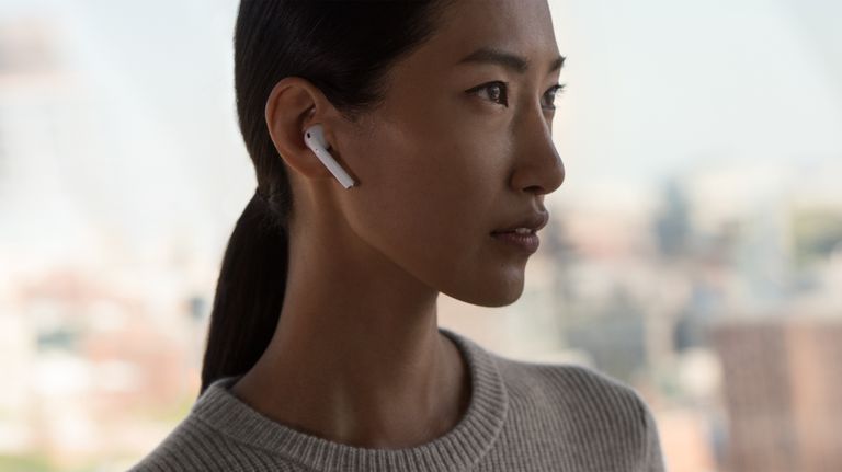 The Apple Airpods are the most lusted after new toy for him & her due to their tether free way to listen to music, talk on the phone, and do anything that involves sound, $159 @apple.com