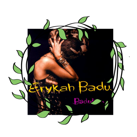 Erykah Badu posed on the cover of her debut album “Baduizm” with her head wrapped in 1997, celebrating her African heritage and contributing to the growing Afrocentrism movement. Source.