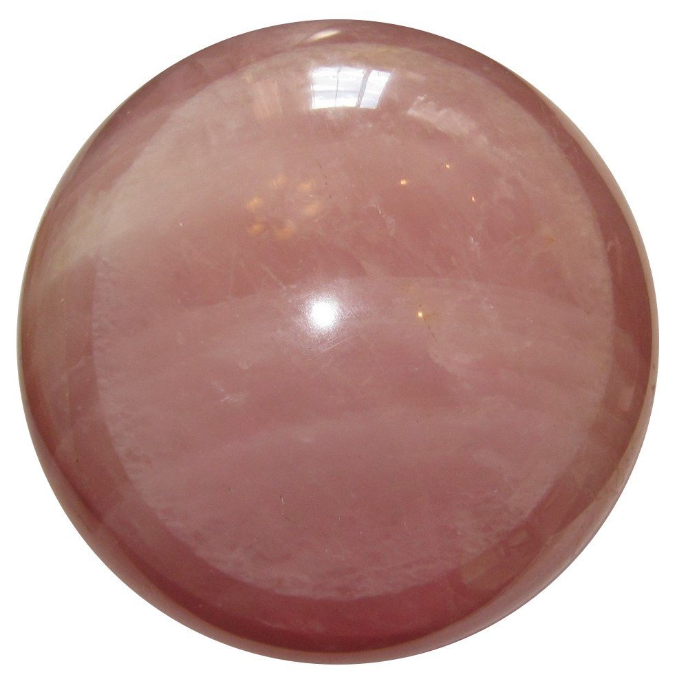 Rose Quartz Ball 45 Large Crystal Sphere Pink Stone Spiritual Eye Spirit Guard Gemstone 4.2", $319 @amazon.com