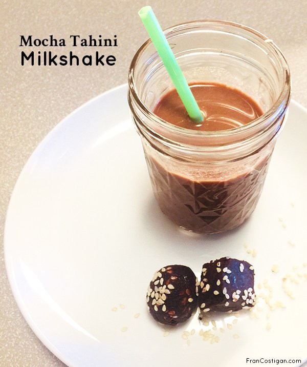 Vegan Mocha Tahini Milkshake