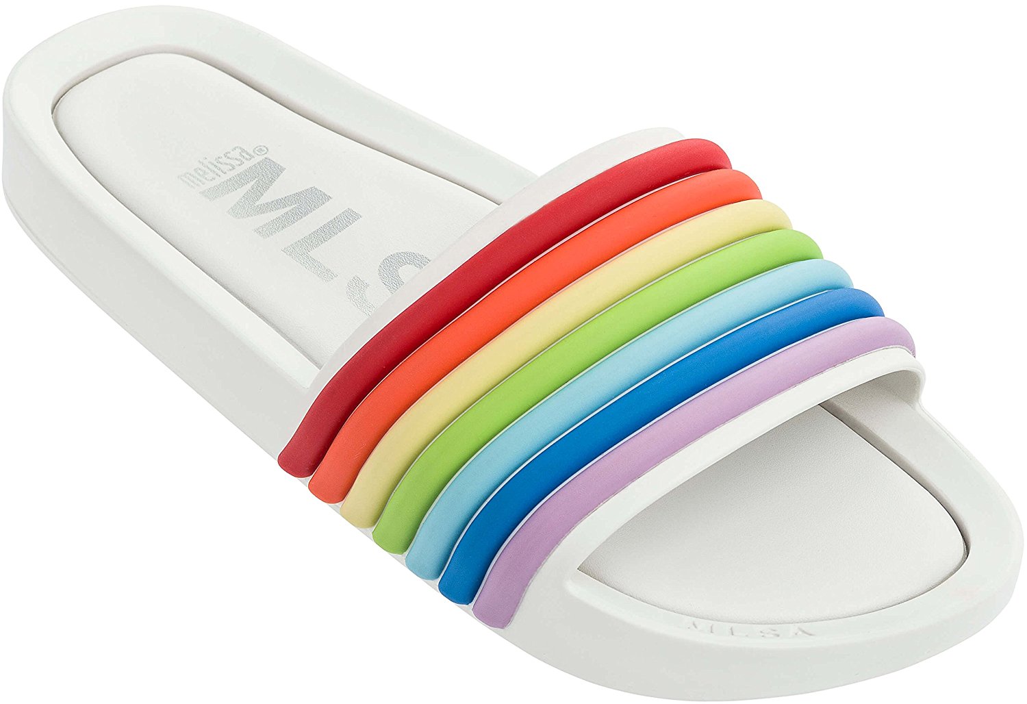 Melissa Womens Beach Slide 3DB Rainbow Sandal, $84 @amazon.com