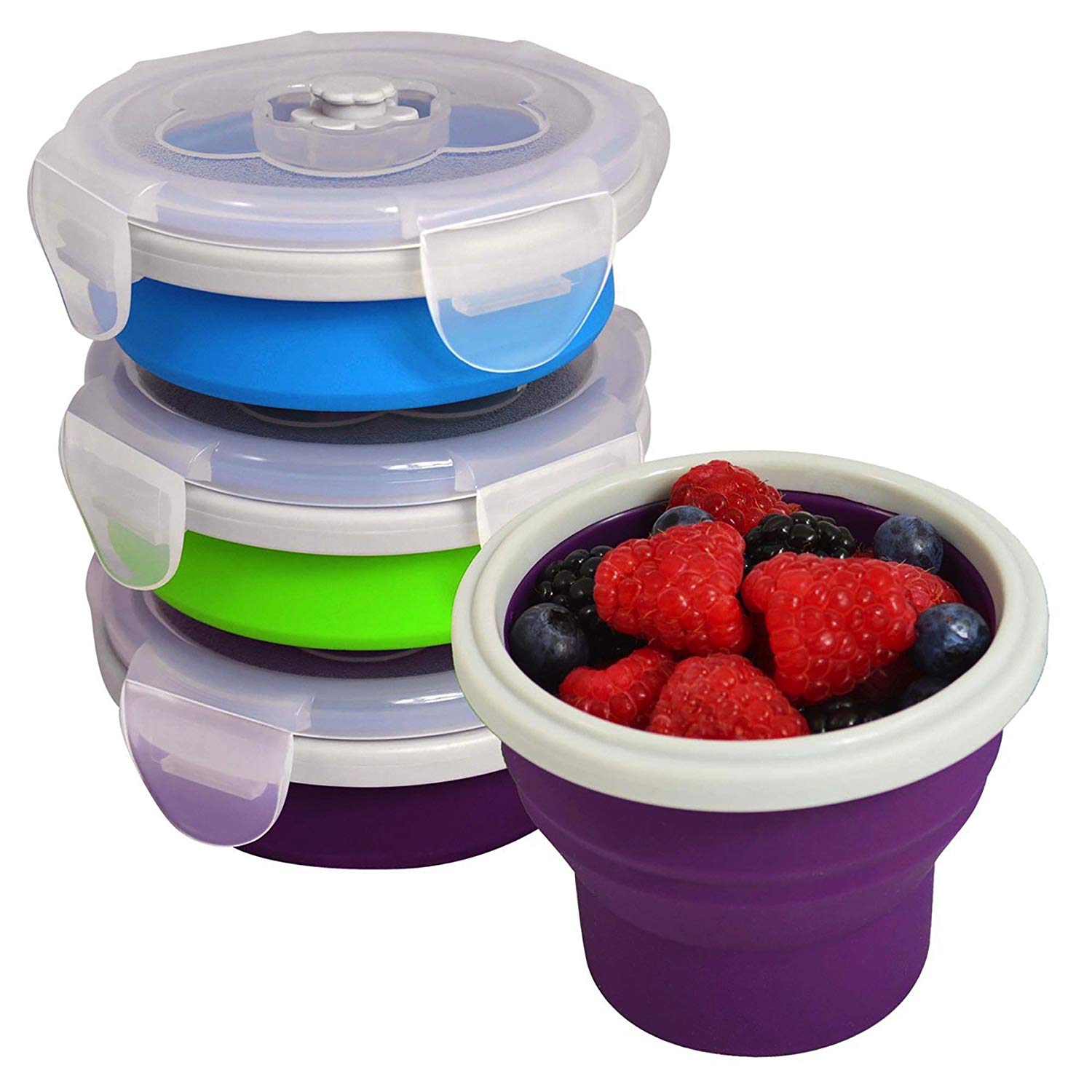 EcoVessel Snacker Collapsible Silicone Snack Box and Food Container - 8 Ounces, $19 @amazon.com