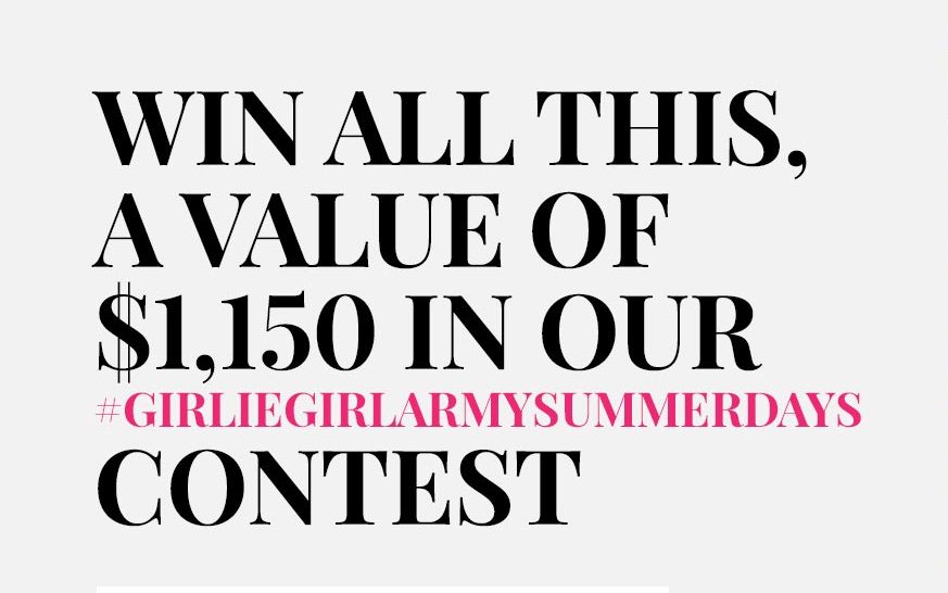 Win Over $1,150 Worth Of Incredible Prizes In Our GirlieGirl Army Summer Days Contest