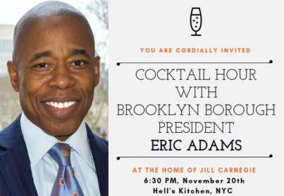 Join Us To Celebrate NYS Senator, NYPD Captain, and Now Brooklyn Borough President, Eric Adams
