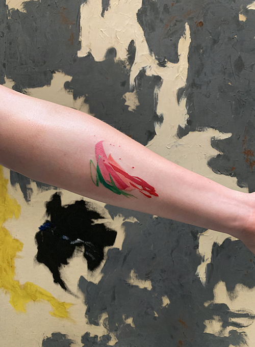 Custom Water Color Tattoo, Amanda Wachob (click image to book)