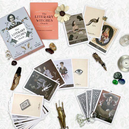 The Literary Witches Oracle: A 70-Card Deck and Guidebook by Taisia Kitaiskaia , $14 @amazon.com (If you seek wisdom from strong, creative women, this oracle deck--which features 30 prominent female writers from literary history--will give you what you seek. The female visionaries in this deck will inform answers to questions about your creative life and spiritual journey.)
