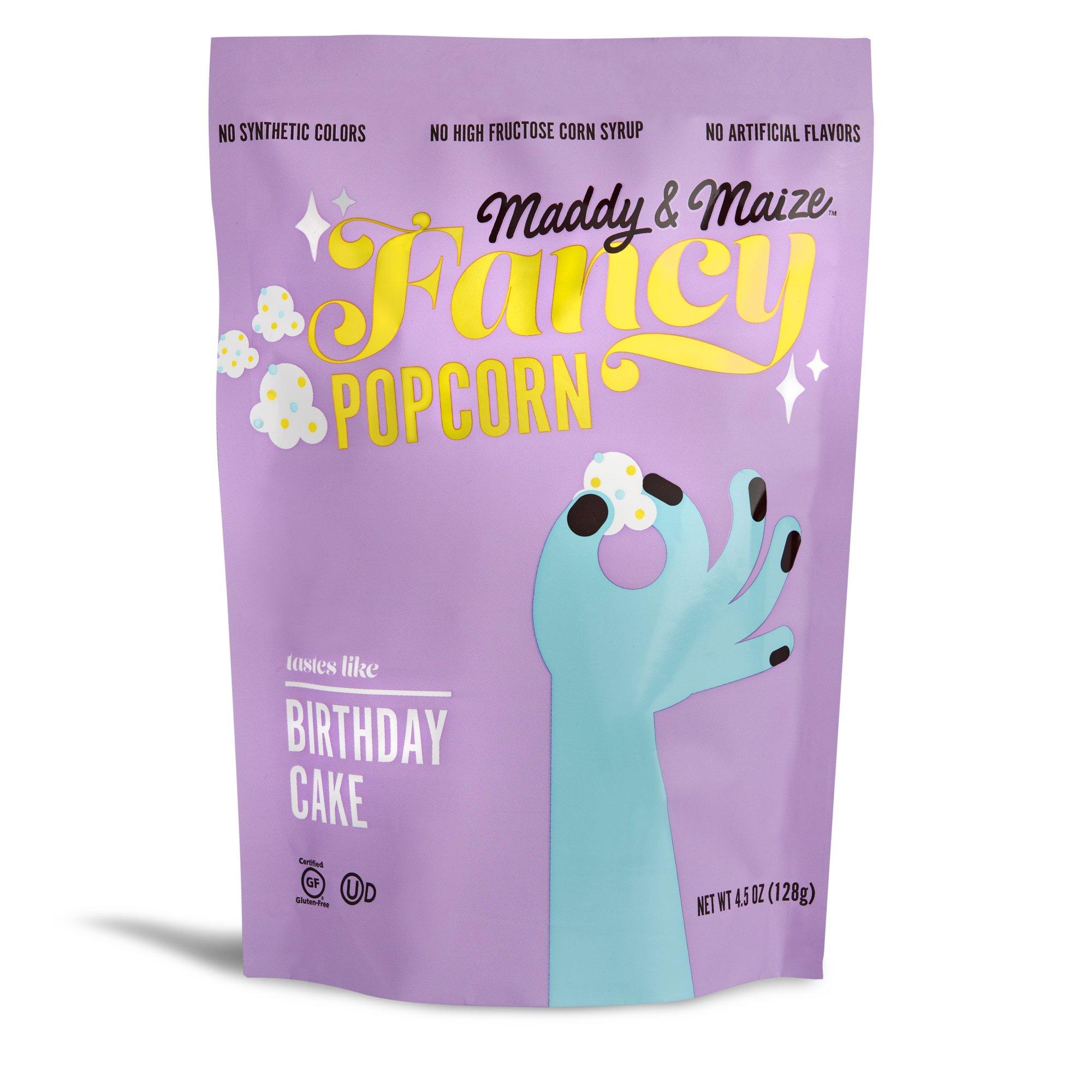 Maddy & Maize Fancy Popcorn in Birthday Cake, $5.99 @maddyandmaize.com